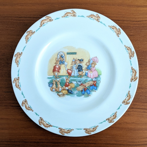 🇬🇧 Vintage Bunnykins 3 Piece Children's Dinnerware Set Made In England - Picture 7 of 11